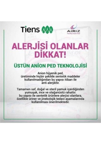 Nktcollection Kadın Airiz 3lü Set Gündüz Hijyenik Ped 10'lu Günlük Hijyenik Ped 30'lu Gece Hi modelleri