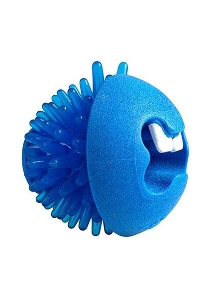 Toyz Fred Traktatiebal Çiğneme Topu Diş Bakım Köpek Oyuncağı Mavi 6.4 cm