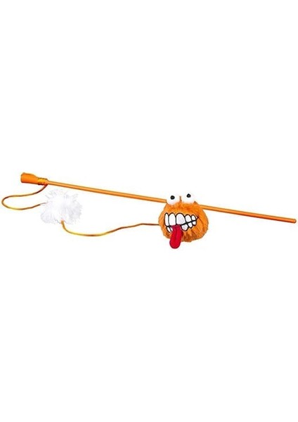 Catnip Toyz Fluffy Magic Stick Peluş Kedi Olta Oyuncağı Turuncu 46 cm