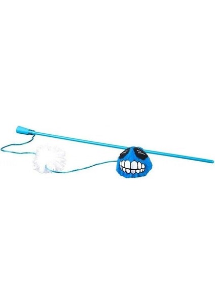 Catnip Toyz Fluffy Magic Stick Peluş Kedi Olta Oyuncağı Mavi 46 cm