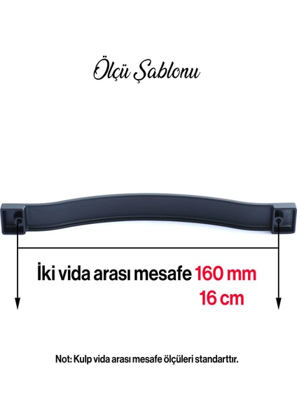 Akasya Kulp Mobilya Mutfak Dolabı Çekmece Dolap Kulpları Kapak Kulpu Kulbu Siyah Renk 160 mm Metal fırsatları