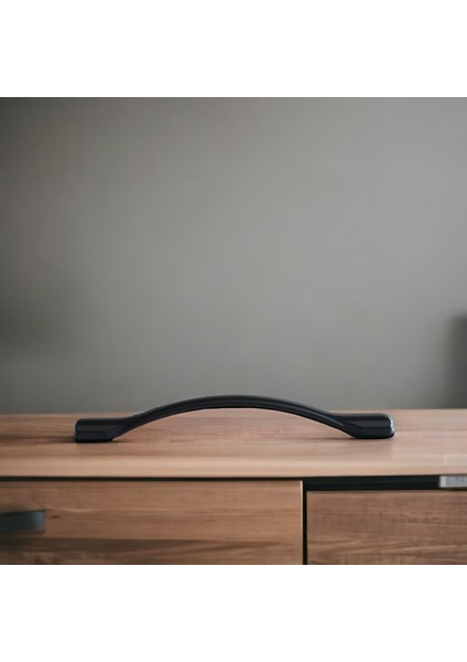 Inci Kulp Mobilya Mutfak Dolabı Çekmece Dolap Kulpları Kapak Kulpu Kulbu Siyah Renk 160 mm Metal