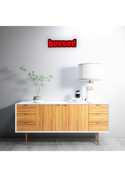 Busted Yazı Kabartmalı Mdftablo (40X15) fiyatları