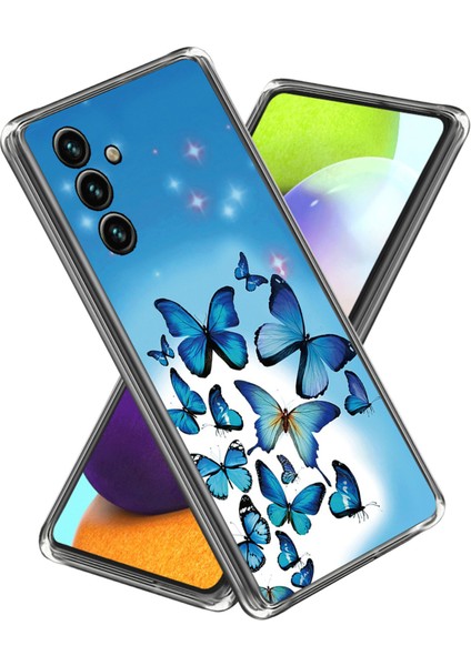 Samsung Galaxy A05S 4g Tpu Imd Desen Baskı Çizelge Karşıtı Kelebekler Telefon Kılıfı (Yurt Dışından)