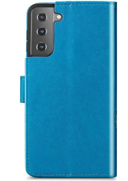 Samsung Galaxy S22 Artı Flip Kapak Için Kılıf Kısa Kayış Deri Kılıf Dört (Yurt Dışından)