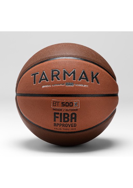 Tarmak Basketbol Topu - 7 Numara - Kahverengi/Turuncu - BT500 Grip modelleri