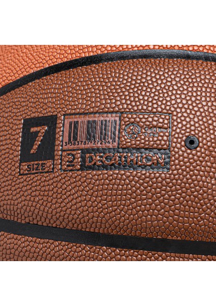 Tarmak Basketbol Topu - 7 Numara - Kahverengi/Turuncu - BT500 Grip fırsatları