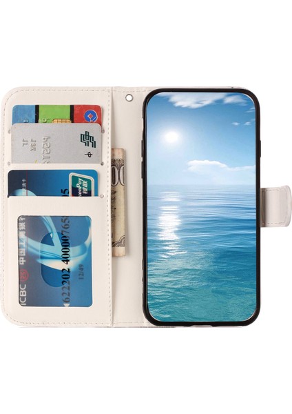 Samsung Galaxy S24 Ultra Şık Desen Deri Deri Mandala Çiçeği Telefon Kılıfı (Yurt Dışından)