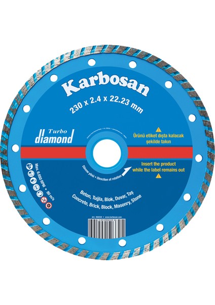 Turbo Elmas Kesme Taşı 115 X 2.0 X 22