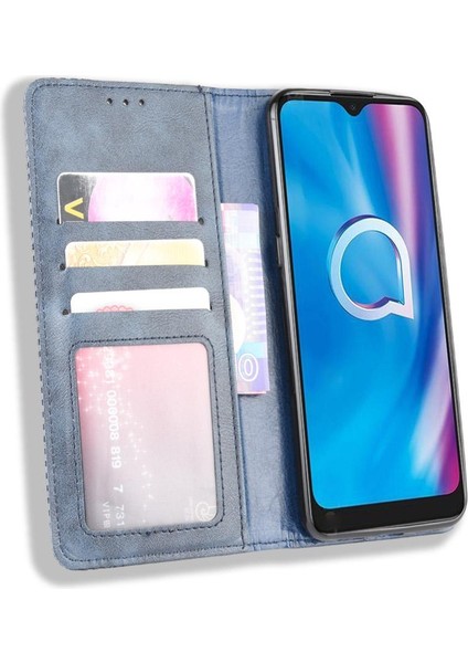 Alcatel 1s 2020/1V 2020 Pu Deri Manyetik Kapatma Cüzdan (Yurt Dışından) modelleri
