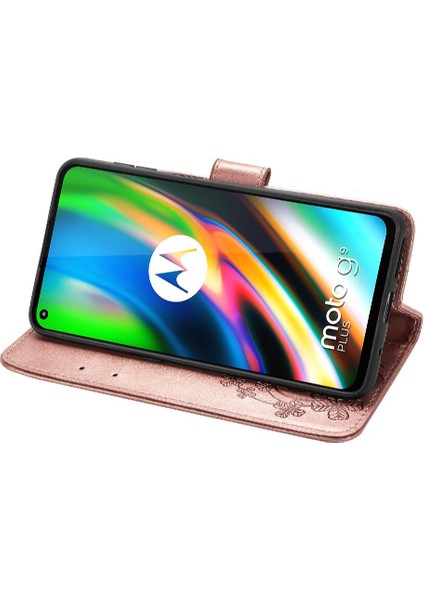 Motorola Moto G9 Artı Dört Yapraklı Yonca Flip Kapak Kılıf (Yurt Dışından) modelleri
