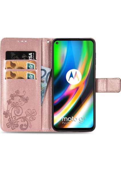 Motorola Moto G9 Artı Dört Yapraklı Yonca Flip Kapak Kılıf (Yurt Dışından) indirimleri