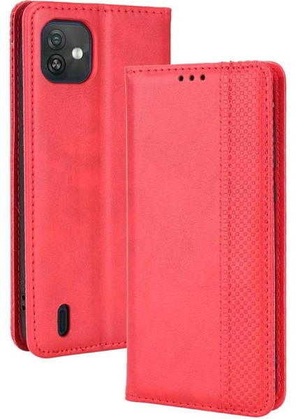 Wiko Y82 Pu Deri Cüzdan Manyetik Kapatma Için Kılıf (Yurt Dışından)