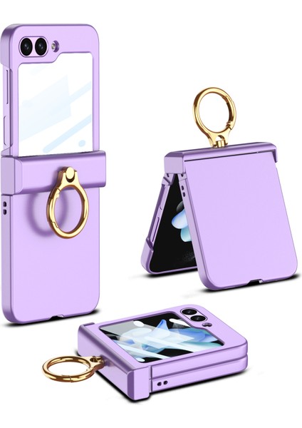 Samsung Galaxy Z 5 5g Menteşe Koruma Sert Pc Küçük Ekranlı Film Telefon Kılıfı (Yurt Dışından)