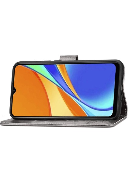 Xiaomi Redmi 9c Için Kılıf Kısa Kayış Kapak Kapak Dört Yapraklı Yonca Zarif (Yurt Dışından)
