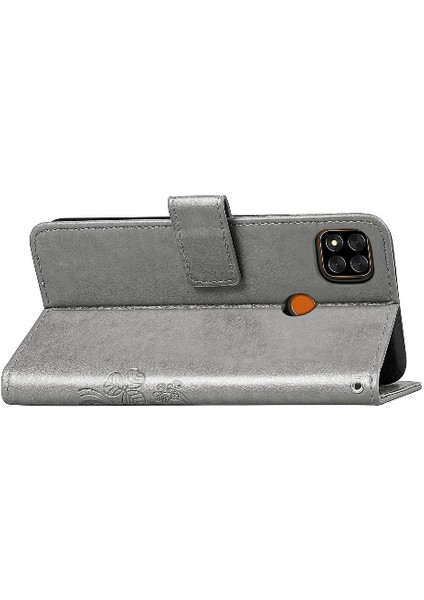 Xiaomi Redmi 9c Için Kılıf Kısa Kayış Kapak Kapak Dört Yapraklı Yonca Zarif (Yurt Dışından)