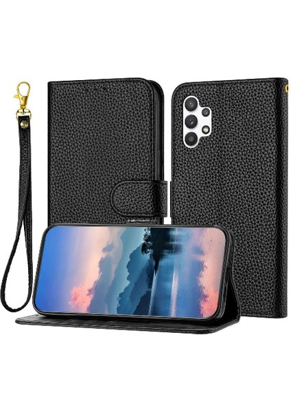 Samsung Galaxy A32 5g Flip Folio Kart Yuvaları Tutucu Cüzdan Için Telefon Kılıfı (Yurt Dışından)