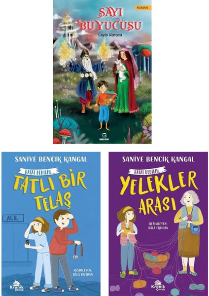 Sayı Büyücüsü - Tatlı Bir Telaş - Yelekler Arası - 3 Kitap