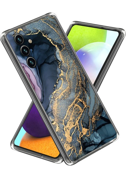 Samsung Galaxy A15 5g 5g Tpu Soyut Mermer Baskılı Imd Tarzı K Telefon Kılıfı (Yurt Dışından)