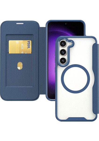 Samsung Galaxy S23 Magsafe Rfıd Uyumlu Yuvası Kabuğu Uyumlu Telefon Kılıfı (Yurt Dışından)