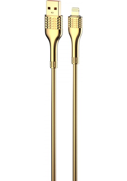 Ldnıo Hızlı Şarj Kablosu 2m Lightning Gold LS652