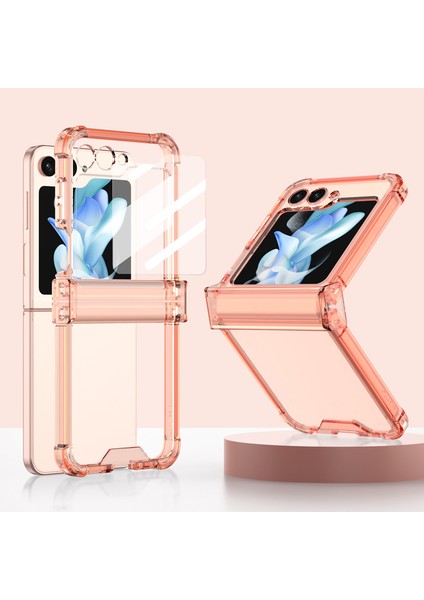 Samsung Galaxy Z 5 5g Menteşe Koruması Tpu Takviyeli Köşeler Küçük Ekran Koruyucu Tespit si Telefon Kılıfı (Yurt Dışından)