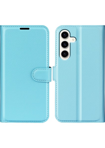 Samsung Galaxy S24 + Litchi Doku Telefon Kılıfı (Yurt Dışından)