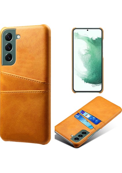 Samsung Galaxy S24 Pu+Sert Pc Koruyucusu Ikili Yuvası Orange Telefon Kılıfı (Yurt Dışından)