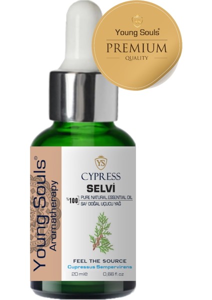 Aromatherapy Cypress Essential Oil Selvi Uçucu Yağ 20 ml