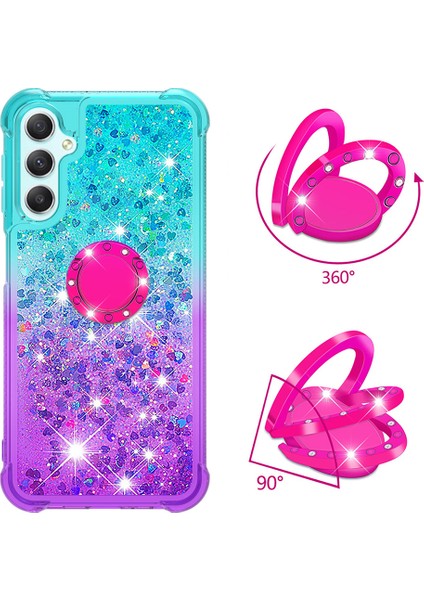 Samsung Galaxy A25 5G/A24 4g Gradyan Glitter Sıvı Tpu Cover Sky + Telefon Kılıfı (Yurt Dışından) fiyatları