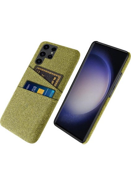 Samsung Galaxy S24 Ultra Pc+Bez Çift Sarı Telefon Kılıfı (Yurt Dışından)