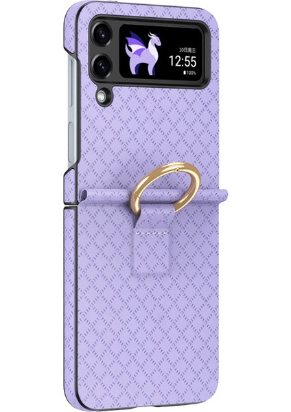 Samsung Galaxy Z 4 5g Sert Pc+Pu Anti Basılmış Yüzük Parmak Telefon Kılıfı (Yurt Dışından) fiyatları