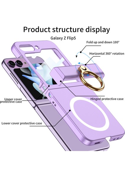 Samsung Galaxy Z 5 5g Menteşe Koruması Sabit Pc Magsafe Uyumlu Telefon Kılıfı (Yurt Dışından) fiyatları