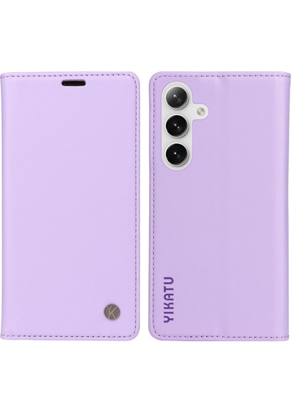 Samsung Galaxy S24 + Manyetik Otomatik Kapanış Deri Telefon Kılıfı (Yurt Dışından)