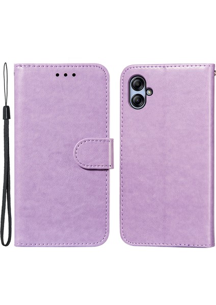 Samsung Galaxy A04E 4G/M04 4G/F04 4g Tpu+Pu Deri Cover Manyetik Kapatma Telefon Kılıfı (Yurt Dışından)