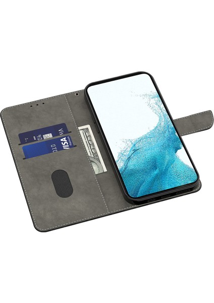 Samsung Galaxy S24 + Deri 3D Desen Baskı Telefon Kılıfı (Yurt Dışından)