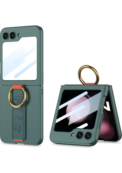 Samsung Galaxy Z 5 5g Bileklik Pc Yüzük Koruyucu Entegre Arka Küçük Ekran Film Telefon Kılıfı (Yurt Dışından)