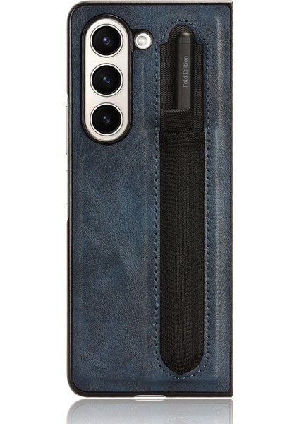 Samsung Galaxy Z Zold5 5g Retro Doku Pu Deri+Pc Telefon Kılıfı (Yurt Dışından)