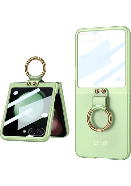 Samsung Galaxy Z 5 5g Slim Ekran Film Pc Matcha Green Telefon Kılıfı (Yurt Dışından)