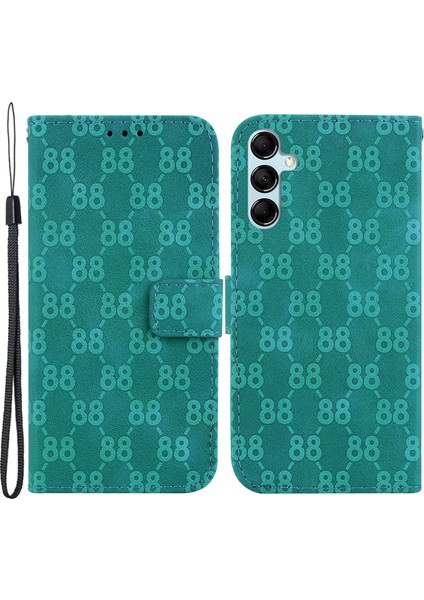Samsung Galaxy M54 5G/F54 5g Anti Çift 8 Şekilli Pu Deri Deri lüğü Telefon Kılıfı (Yurt Dışından)