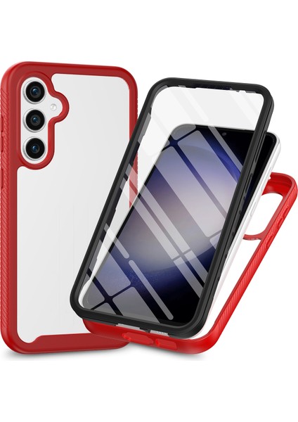 Samsung Galaxy S23 Fe 3 1 Arada Pc+Tpu Koruyucu Pet Screen Koruyucu Telefon Kılıfı (Yurt Dışından)