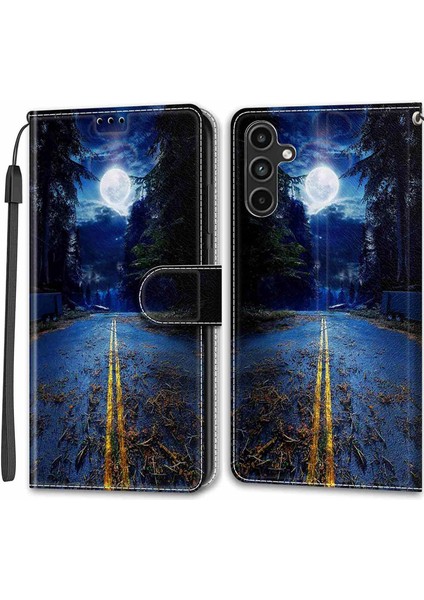 Samsung Galaxy A15 4g Desen Desen Gece Yolu/ay Telefon Kılıfı (Yurt Dışından)