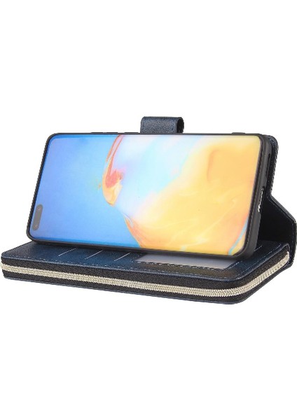 Huawei P40 Pro Flip Kapak Için Kılıf Fermuar Cep Kart Tutucu ile El 9 (Yurt Dışından) fırsatları