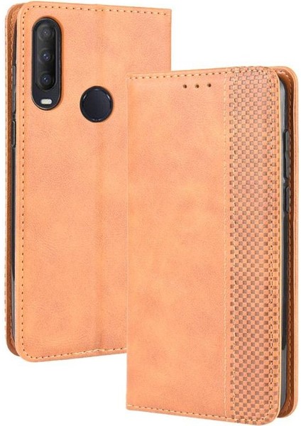 Alcatel 1s 2020/1V 2020 Pu Deri Manyetik Kapatma Cüzdan (Yurt Dışından)