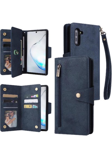 Samsung Galaxy Not 10 Için Kılıf Kart Tutucu Fermuar Cüzdan Kapak ile El (Yurt Dışından)