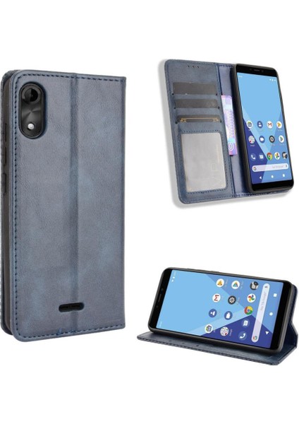 Wiko Y51 Cüzdan Pu Deri Manyetik Kapatma Için Kılıf (Yurt Dışından)