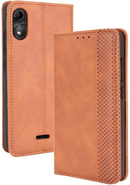 Wiko Y51 Cüzdan Pu Deri Manyetik Kapatma Için Kılıf (Yurt Dışından)