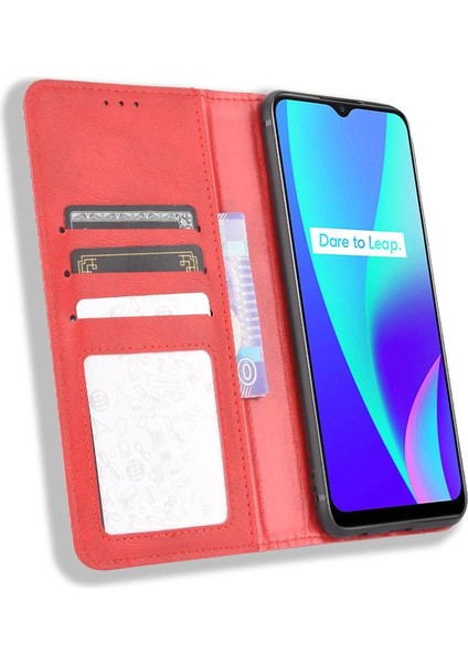 Realme C15 Manyetik Kapatma Cüzdan Pu Deri Için Kılıf (Yurt Dışından) indirimleri
