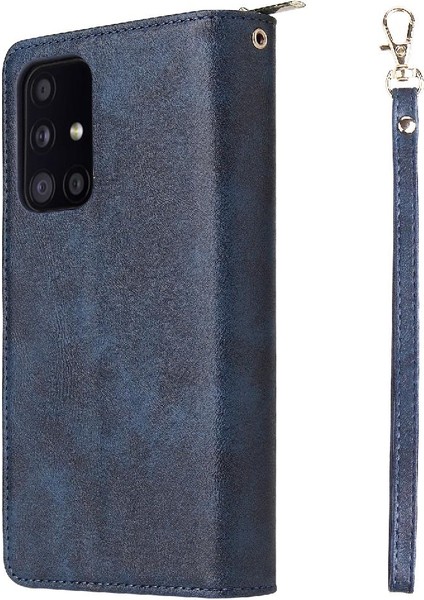 Samsung Galaxy A52 5G/A52S Cüzdan Durumda 9 Kart Yuvaları ile Flip (Yurt Dışından)