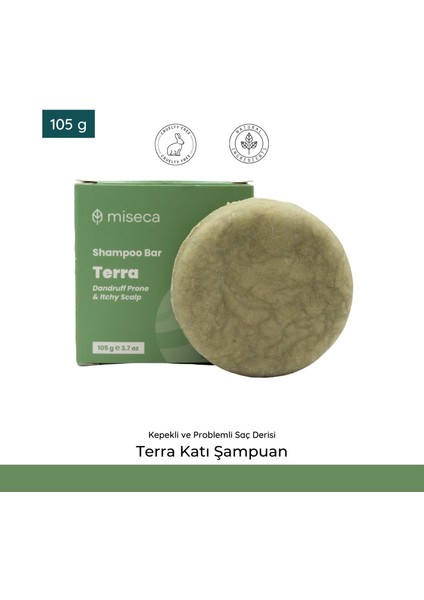 Terra Katı Şampuan Kepeğe Meyilli ve Problemli Saç Derisi 105 gr